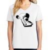 1-DAY RUSH NO MINIMUM Ladies V-Neck Short Sleeve T-Shirt Thumbnail