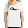 1-DAY RUSH NO MINIMUM Ladies V-Neck Short Sleeve T-Shirt Thumbnail