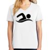 1-DAY RUSH NO MINIMUM Ladies V-Neck Short Sleeve T-Shirt Thumbnail
