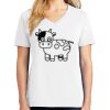 1-DAY RUSH NO MINIMUM Ladies V-Neck Short Sleeve T-Shirt Thumbnail