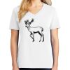 1-DAY RUSH NO MINIMUM Ladies V-Neck Short Sleeve T-Shirt Thumbnail