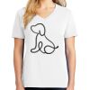 1-DAY RUSH NO MINIMUM Ladies V-Neck Short Sleeve T-Shirt Thumbnail