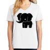 1-DAY RUSH NO MINIMUM Ladies V-Neck Short Sleeve T-Shirt Thumbnail