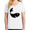 1-DAY RUSH NO MINIMUM Ladies V-Neck Short Sleeve T-Shirt Thumbnail