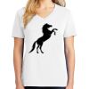 1-DAY RUSH NO MINIMUM Ladies V-Neck Short Sleeve T-Shirt Thumbnail