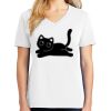 1-DAY RUSH NO MINIMUM Ladies V-Neck Short Sleeve T-Shirt Thumbnail