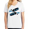 1-DAY RUSH NO MINIMUM Ladies V-Neck Short Sleeve T-Shirt Thumbnail