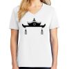 1-DAY RUSH NO MINIMUM Ladies V-Neck Short Sleeve T-Shirt Thumbnail