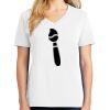 1-DAY RUSH NO MINIMUM Ladies V-Neck Short Sleeve T-Shirt Thumbnail