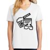 1-DAY RUSH NO MINIMUM Ladies V-Neck Short Sleeve T-Shirt Thumbnail