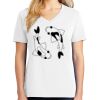 1-DAY RUSH NO MINIMUM Ladies V-Neck Short Sleeve T-Shirt Thumbnail