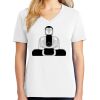 1-DAY RUSH NO MINIMUM Ladies V-Neck Short Sleeve T-Shirt Thumbnail