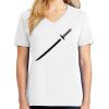 1-DAY RUSH NO MINIMUM Ladies V-Neck Short Sleeve T-Shirt Thumbnail