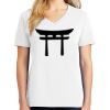 1-DAY RUSH NO MINIMUM Ladies V-Neck Short Sleeve T-Shirt Thumbnail