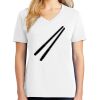 1-DAY RUSH NO MINIMUM Ladies V-Neck Short Sleeve T-Shirt Thumbnail