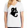 1-DAY RUSH NO MINIMUM Ladies V-Neck Short Sleeve T-Shirt Thumbnail