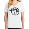 1-DAY RUSH NO MINIMUM Ladies V-Neck Short Sleeve T-Shirt Thumbnail
