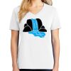 1-DAY RUSH NO MINIMUM Ladies V-Neck Short Sleeve T-Shirt Thumbnail