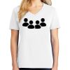 1-DAY RUSH NO MINIMUM Ladies V-Neck Short Sleeve T-Shirt Thumbnail