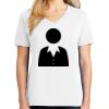 1-DAY RUSH NO MINIMUM Ladies V-Neck Short Sleeve T-Shirt Thumbnail
