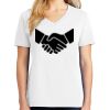 1-DAY RUSH NO MINIMUM Ladies V-Neck Short Sleeve T-Shirt Thumbnail