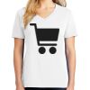 1-DAY RUSH NO MINIMUM Ladies V-Neck Short Sleeve T-Shirt Thumbnail