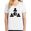 1-DAY RUSH NO MINIMUM Ladies V-Neck Short Sleeve T-Shirt Thumbnail
