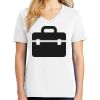 1-DAY RUSH NO MINIMUM Ladies V-Neck Short Sleeve T-Shirt Thumbnail
