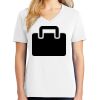 1-DAY RUSH NO MINIMUM Ladies V-Neck Short Sleeve T-Shirt Thumbnail