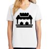 1-DAY RUSH NO MINIMUM Ladies V-Neck Short Sleeve T-Shirt Thumbnail