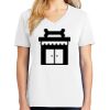 1-DAY RUSH NO MINIMUM Ladies V-Neck Short Sleeve T-Shirt Thumbnail