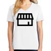 1-DAY RUSH NO MINIMUM Ladies V-Neck Short Sleeve T-Shirt Thumbnail