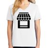 1-DAY RUSH NO MINIMUM Ladies V-Neck Short Sleeve T-Shirt Thumbnail