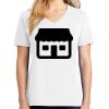 1-DAY RUSH NO MINIMUM Ladies V-Neck Short Sleeve T-Shirt Thumbnail