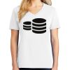 1-DAY RUSH NO MINIMUM Ladies V-Neck Short Sleeve T-Shirt Thumbnail