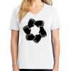 1-DAY RUSH NO MINIMUM Ladies V-Neck Short Sleeve T-Shirt Thumbnail
