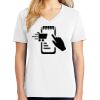 1-DAY RUSH NO MINIMUM Ladies V-Neck Short Sleeve T-Shirt Thumbnail