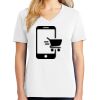 1-DAY RUSH NO MINIMUM Ladies V-Neck Short Sleeve T-Shirt Thumbnail