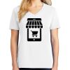 1-DAY RUSH NO MINIMUM Ladies V-Neck Short Sleeve T-Shirt Thumbnail