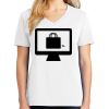 1-DAY RUSH NO MINIMUM Ladies V-Neck Short Sleeve T-Shirt Thumbnail