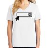 1-DAY RUSH NO MINIMUM Ladies V-Neck Short Sleeve T-Shirt Thumbnail