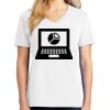 1-DAY RUSH NO MINIMUM Ladies V-Neck Short Sleeve T-Shirt Thumbnail