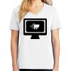 1-DAY RUSH NO MINIMUM Ladies V-Neck Short Sleeve T-Shirt Thumbnail