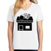 1-DAY RUSH NO MINIMUM Ladies V-Neck Short Sleeve T-Shirt Thumbnail