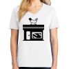 1-DAY RUSH NO MINIMUM Ladies V-Neck Short Sleeve T-Shirt Thumbnail