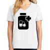1-DAY RUSH NO MINIMUM Ladies V-Neck Short Sleeve T-Shirt Thumbnail