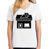1-DAY RUSH NO MINIMUM Ladies V-Neck Short Sleeve T-Shirt Thumbnail