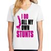 1-DAY RUSH NO MINIMUM Ladies V-Neck Short Sleeve T-Shirt Thumbnail
