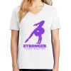 1-DAY RUSH NO MINIMUM Ladies V-Neck Short Sleeve T-Shirt Thumbnail