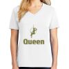 1-DAY RUSH NO MINIMUM Ladies V-Neck Short Sleeve T-Shirt Thumbnail
